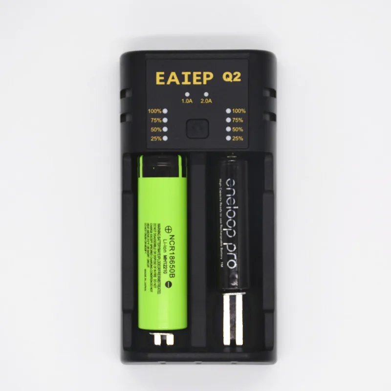 Новое умное зарядное устройство EAIEP 1 2 В 3 7 в 85 A/AAA 18650 18350 26650 10440 14500 16340 Li Ion