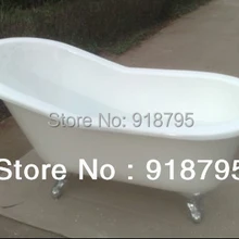 6" CUPC одобрено отдельно стоящая роскошная ванна чугунная двухсторонняя эмалированная Ванна 1001-2