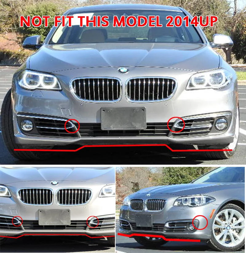 Carbon Fiber Front Spiltter spoiler 1pair For BMW F10 5-Series 528 535 550 standard model 2011-2014