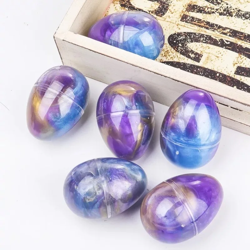 

DIY hand-made eggs slime crystal colored mud stars and dazzling eggs squishy do not touch hands antistress toys for children
