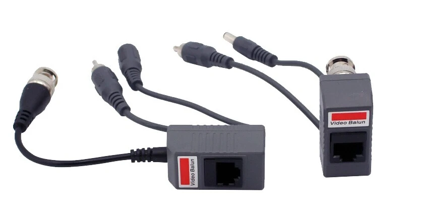 Горячая UTP CCTV BNC Видео балун Мощность Пассивный Rj45 POE мощность видео аудио 3 в 1