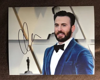 

hand signed Chris Evans Avengers: Endgame autographed photo 8*10 inches 042019A