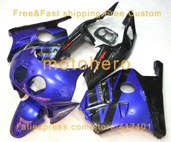 

Injection molding fairing for Honda CBR250RR MC22 fairings kit 1990-1994 Black Blue CBR250 VN27