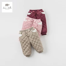 DB4202 dave bella baby girls pink burgundy camel padded pants