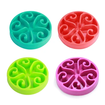 

20cm Round Anti Choke Pet Dog Bowl Feeder Funny Slow Down Eating Feeder Dish Pet Bowl Cat Food Alimentador Lento MA879410