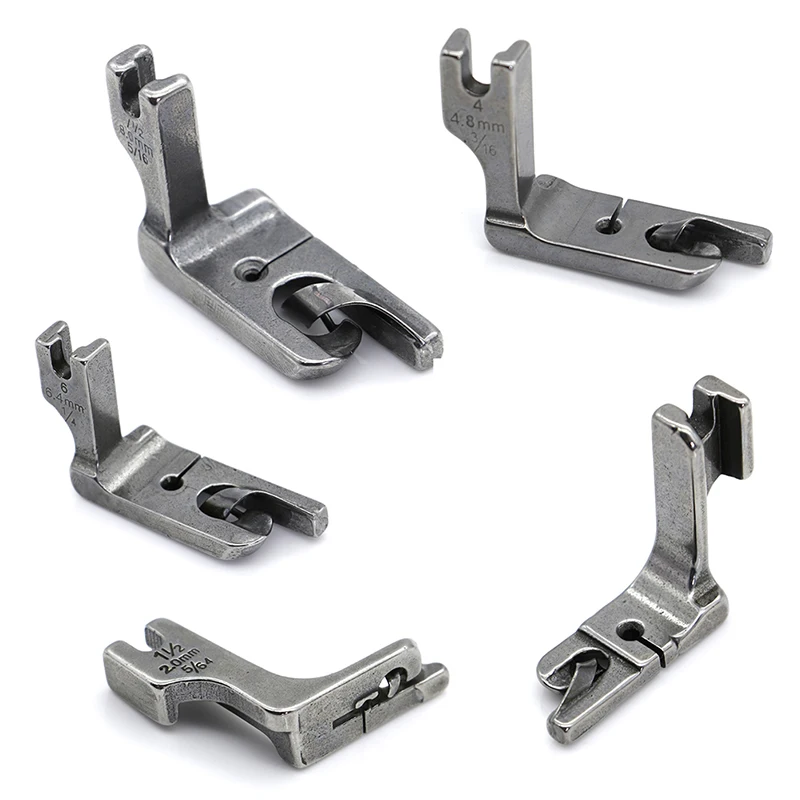 

5Size 1/4" 6.4mm 5/16" 8mm industrial sewing machine hemmer presser foot/feet for Juki Brother Typical Consew Sunstar Jack pfaff