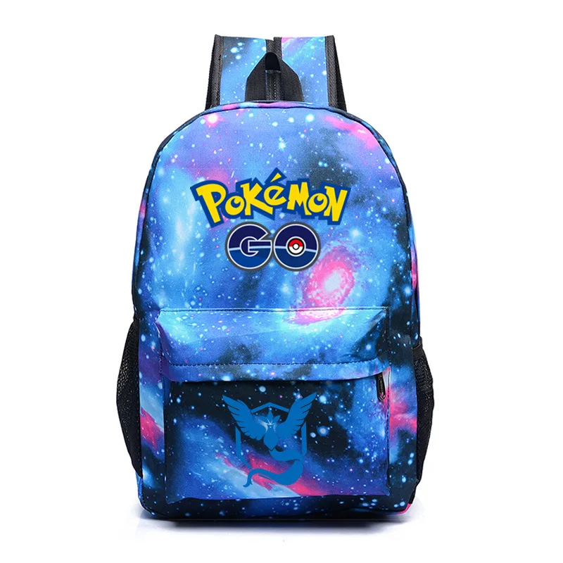 Pokemon Printing Backpack Anime Luminous School Bag for Teenagers Girls