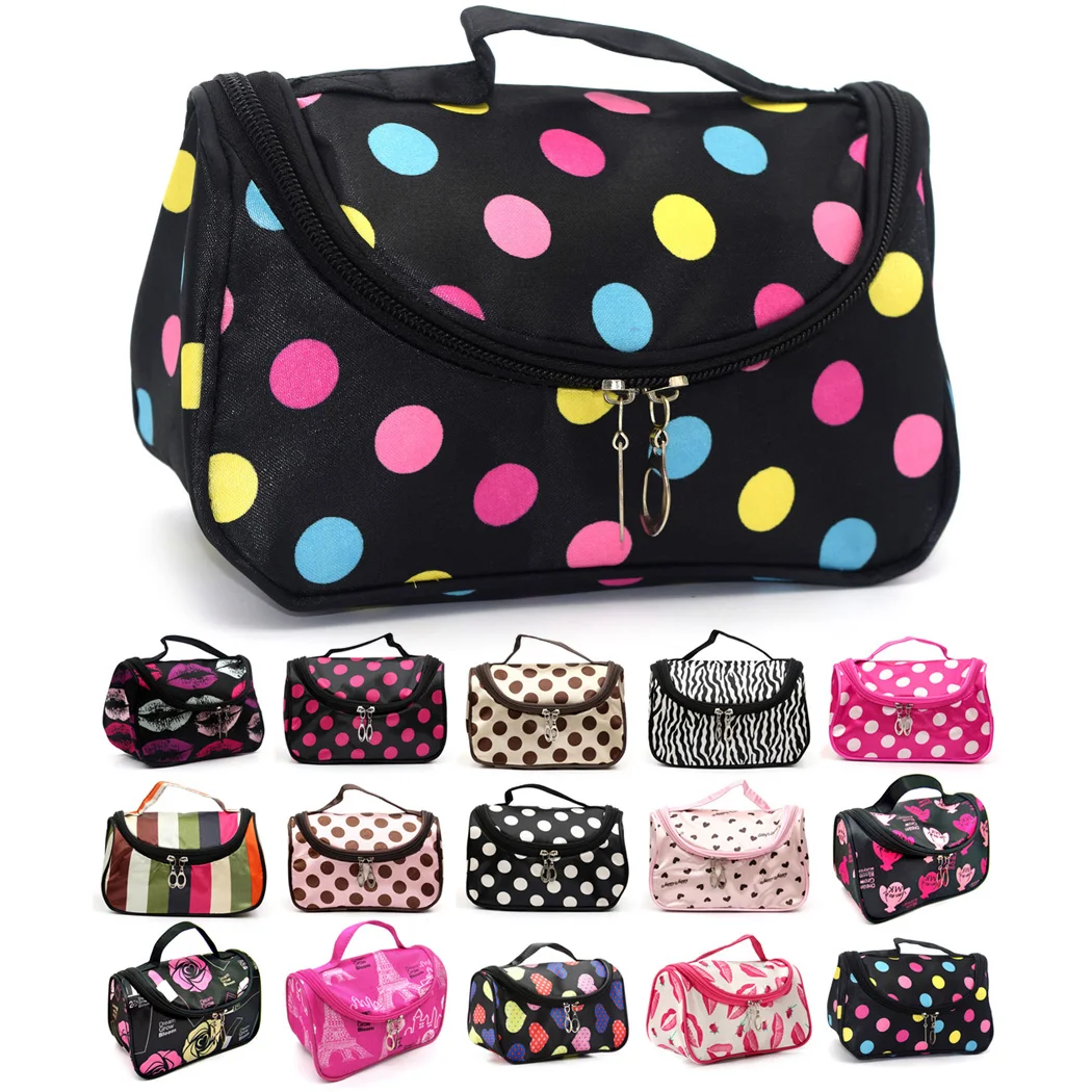 

Luxury New Side Zipper Cosmetic Bag Makeup Bag Beauty Necessary Travel Organizer Case Make Up Storage Wash Bag Handbags