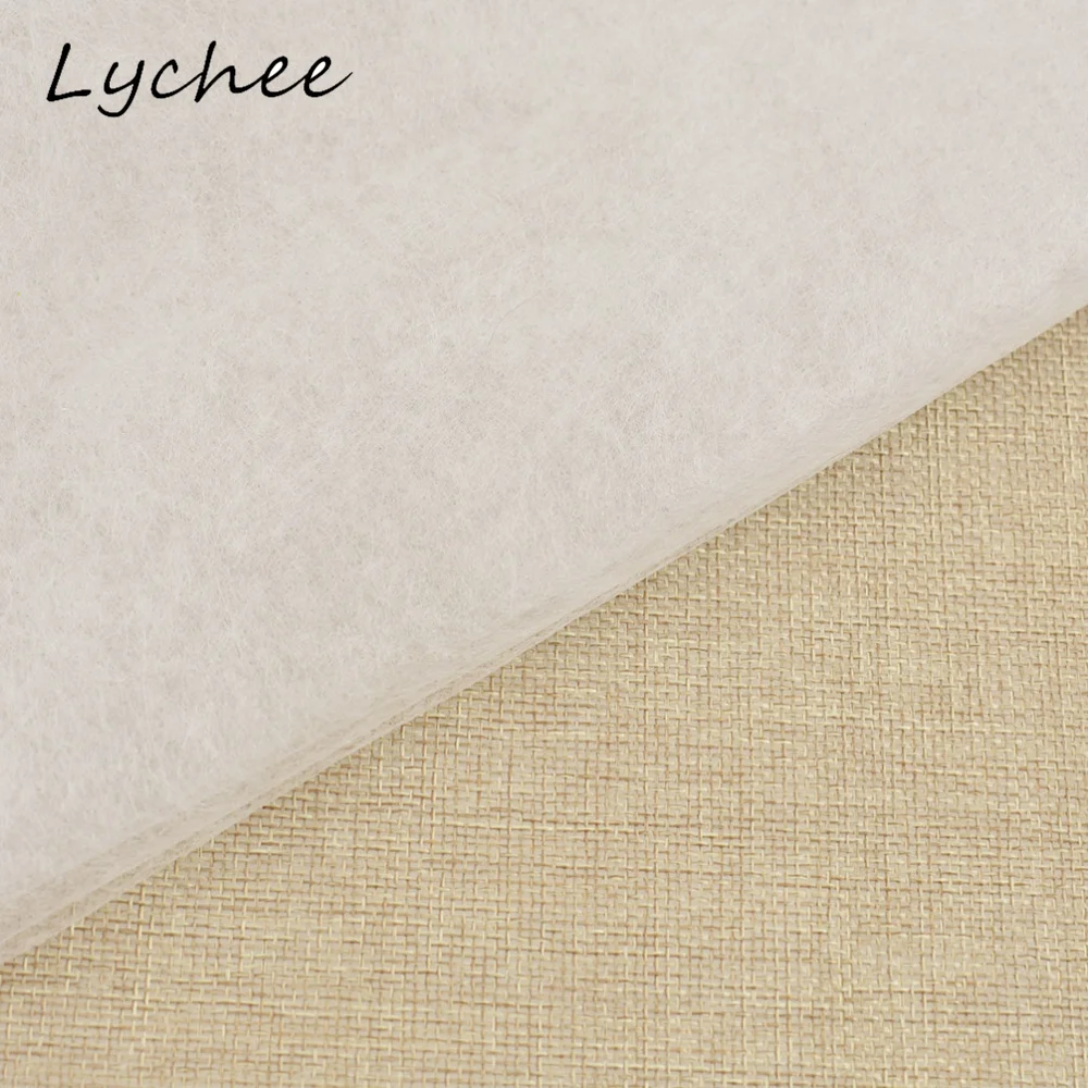 Двухсторонняя клейкая ткань Lychee 1 1*1 м с помощью утюга сделай сам прокладочная