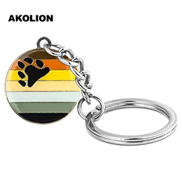 LGBT Pride Rainbow Asexual, металлические кольца для ключей, ювелирные изделия, брелок для автомобиля, кошелек, сумка, аксессуары для DIY, подарок, XY0315-K - Цвет: XY0304-K