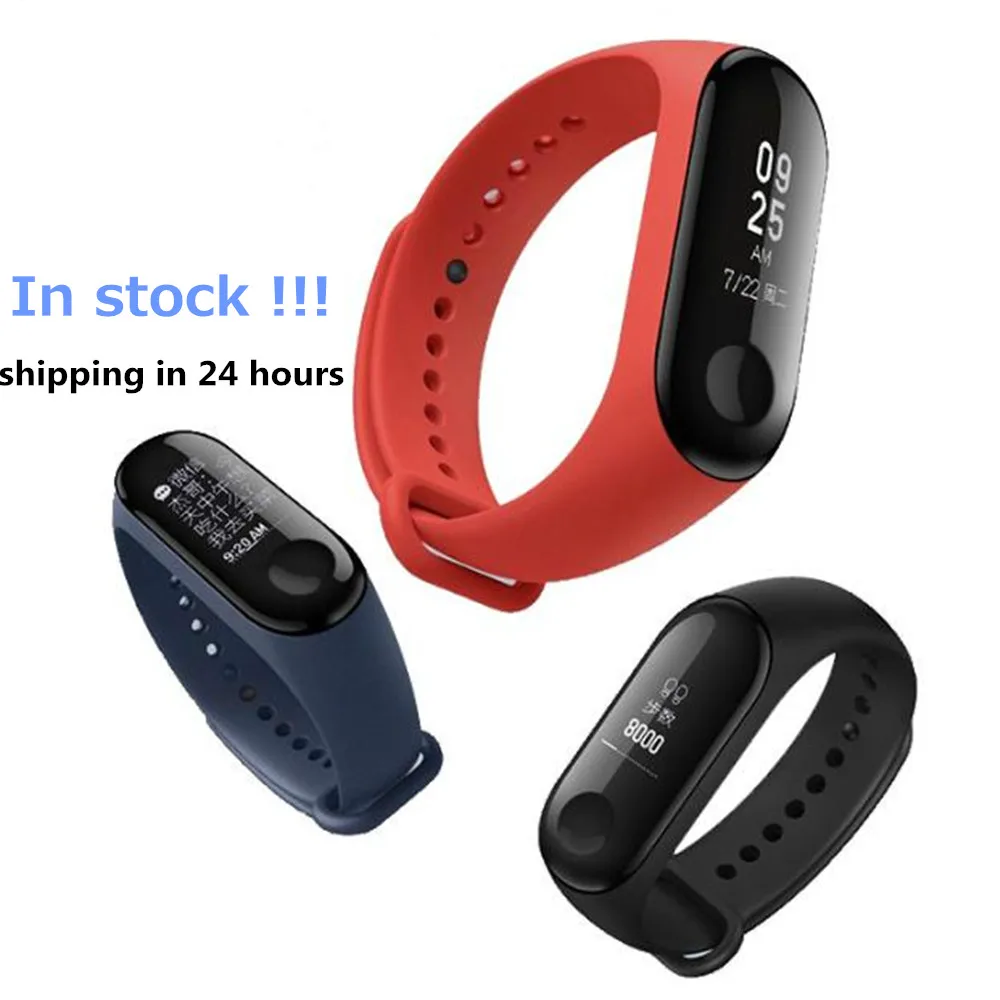 

Original Newest Xiaomi Mi Band 3 Smart Bracelet Heart Rate Monitor Bluetooth 4.2 Wristband Pk Mi Band 2 Smart Wirsthband Chinese