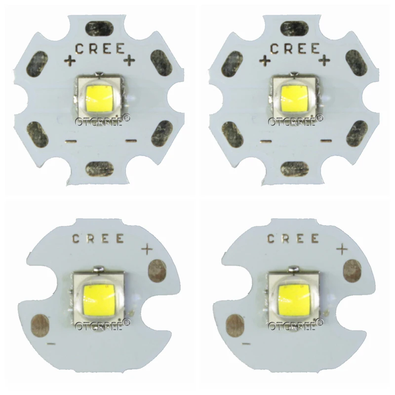 10 шт. CREE XML2 светодиодный XM-L2 T6 U2 10 Вт белый нейтральный белый теплый белый высокомощный светодиодный излучатель с 12 мм 14 мм 16 мм 20 мм PCB для DIY