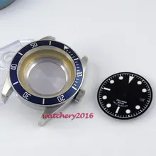 41 мм Corgeut сапфировое стекло Дата fit 8215 2836 автоматический часовой механизм чехол+ циферблаты