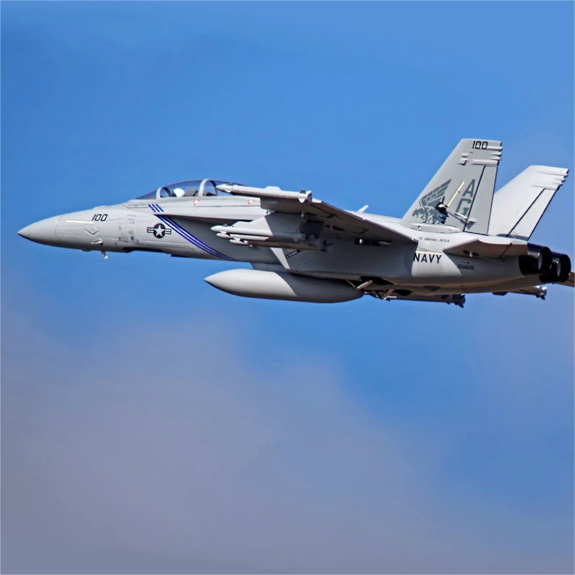 Радиоуправляемый самолет FMS F/A 18F F18 Super Hornet V2 70 мм Ducted Fan EDF Jet модель самолета PNP 6S 6CH