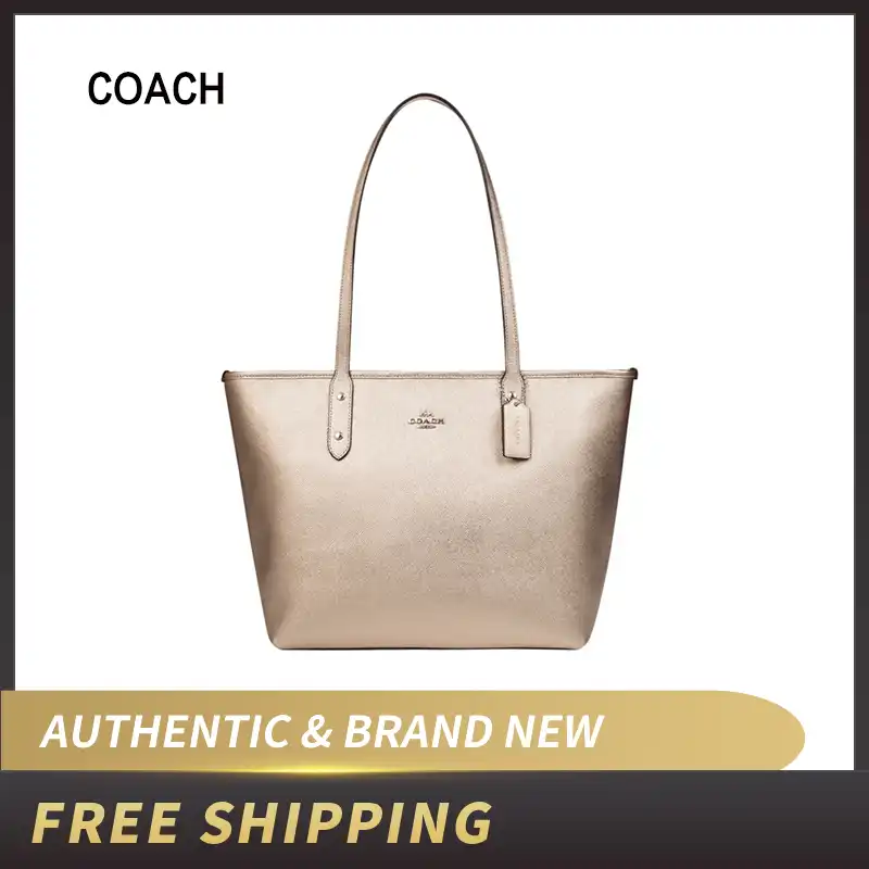 coach city crossgrain leather tote