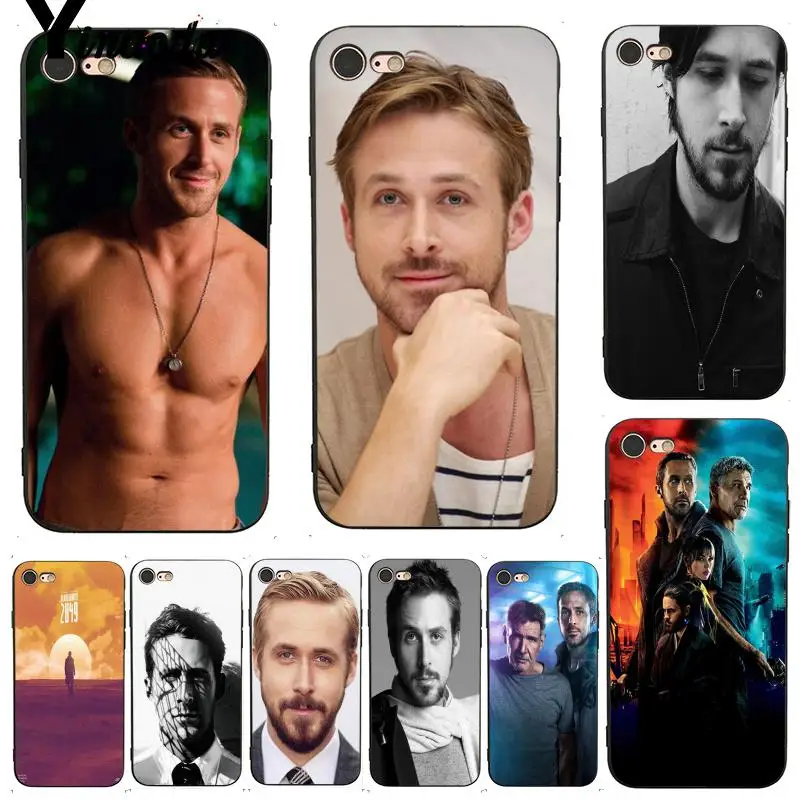 

Yinuoda For iphone 7 6 X Case Ryan Gosling Ultra Thin Cartoon Pattern Phone Case for iPhone X 6 7 6s 7plus 8 8Plus 5 5S 5C SE