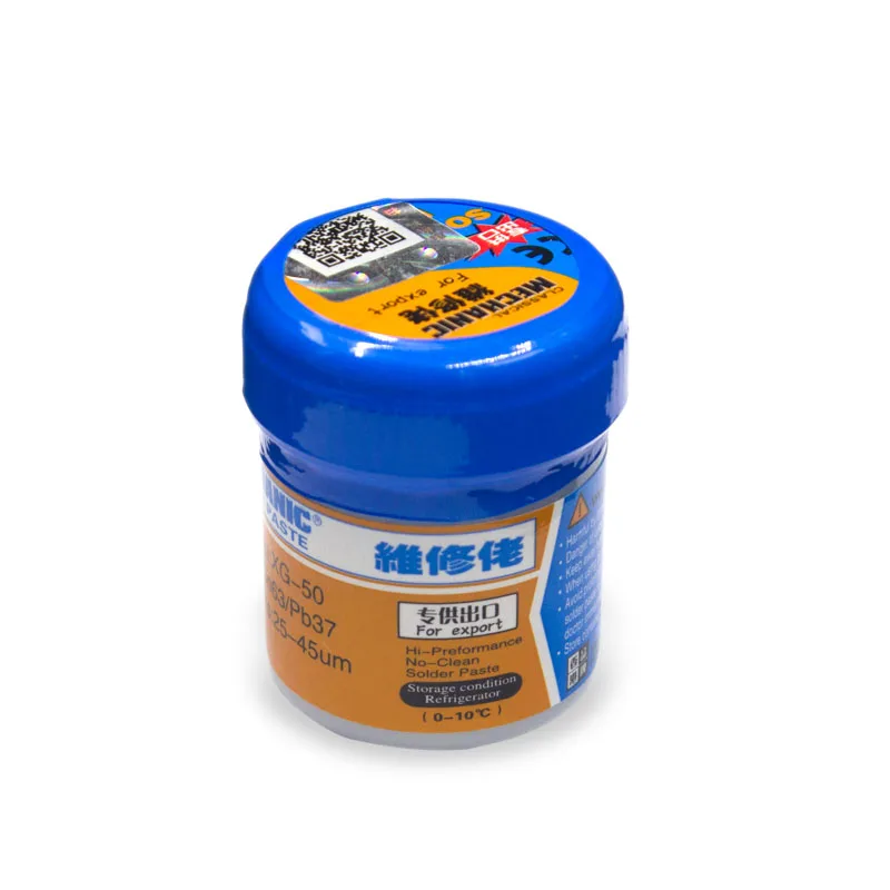 

XG50 Solder Paste Soldering Flux 35gram 20-38um Sn63 Pb37 183 Celsius melting point Mechanic XG-50 Welding Rework Solder Paste