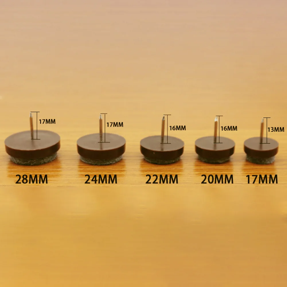 20 шт войлочные накладки для ног накладки для скольжения мебельный гвоздь протектор пол стол стул ноги (20 мм)