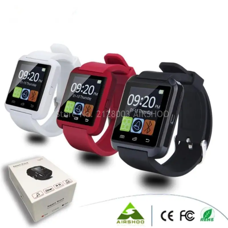 Bluetooth font b Smart b font font b Watch b font U8 WristWatch for iOS Android Bluetooth font b Smart b font font b Watch b font U8 WristWatch for iOS Android
