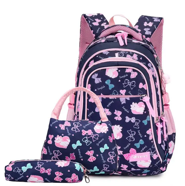 

waterproof Children School Bags for Girls princess school Backpacks Kids Printing Backpacks set Schoolbag kids mochila infantil