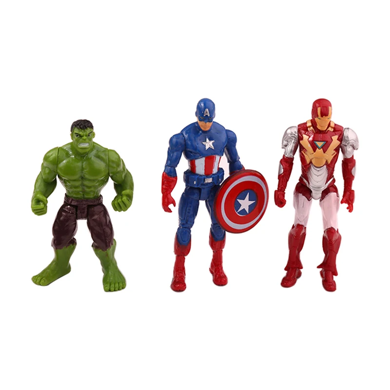 6Pcs/set Marvel Avengers Infinity War Spiderman Iron Man Superhero American Captain Thor Action Figure Toy Boy Kid Collection
