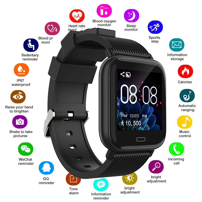 

G20 Bluetooth Smartwatch Fitness Tracker Heart Rate Blood Pressure IP67 Waterproof Sports Smart Watch Wristband Men Women