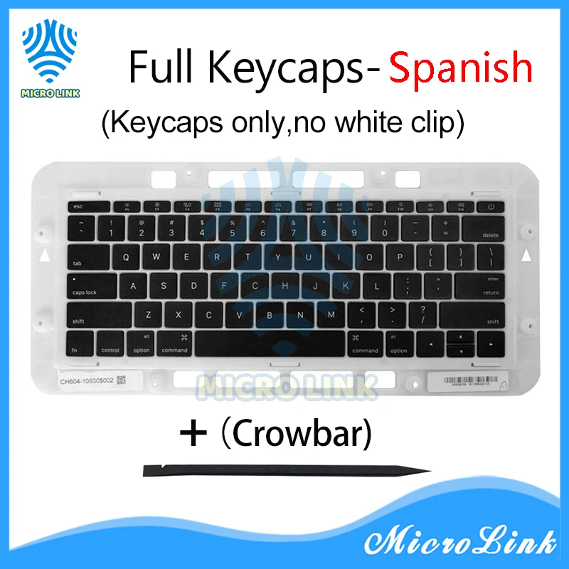 Laptop A1706 A1707 A1708 Spanish Spain Keyboard Key Cap for Macbook Pro