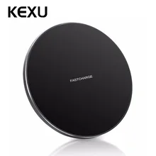 KEXU Fast Wireless Charger iPhone 8 /iPhone 8 Plus/iPhone X,qi Wireless Charging Pad for Galaxy S8/ S8 Plus/ S7 / S6 / Note 8