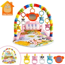 Alfombra de juego musical para bebé, tapete para chico para gatear, juego para desarrollar, con teclado de Piano, alfombra infantil, estante de juguete educativo para edades tempranas