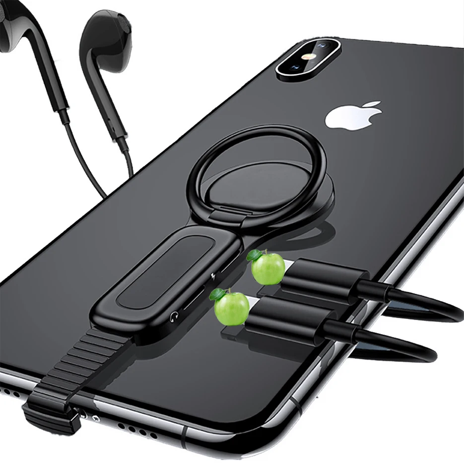 Адаптер для dual Apple кольцевая Пряжка один интерфейс + 3 5 наушников Аудио