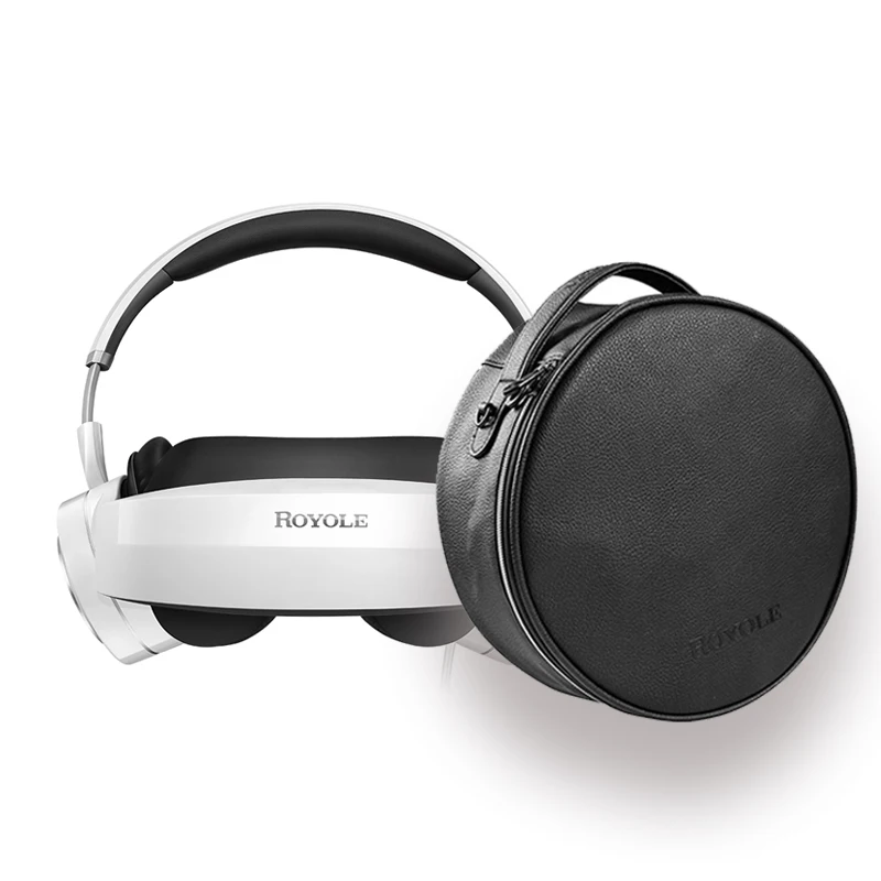 Royole 3D VR очки все в одном с HIFI наушниками 3D очки виртуальной реальности сенсорное управление HDMI мобильный кинотеатр для ПК - Цвет: White And Bag