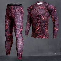 Men's Camouflage Thermal underwear set Long johns winter Thermal underwear Base layer Men Sports Compression Long sleeve shirts 3