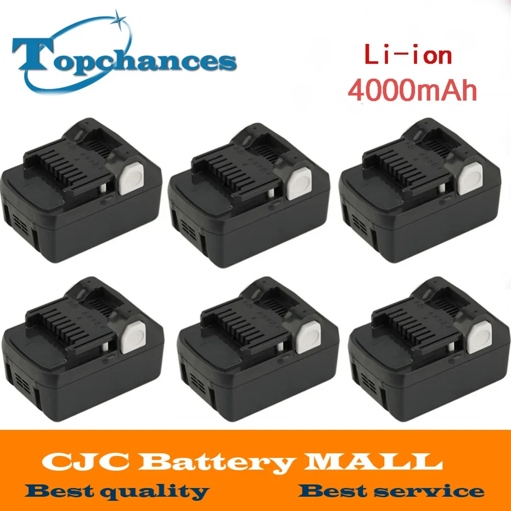 6PCS High Quality New 18V 4000mAh font b Power b font font b Tool b font