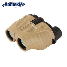 AOMEKIE 10X25 бинокль карман Размеры HD оптический Стекло Призма зеленый фильм объектив телескопа для наружной Охота Кемпинг компактный