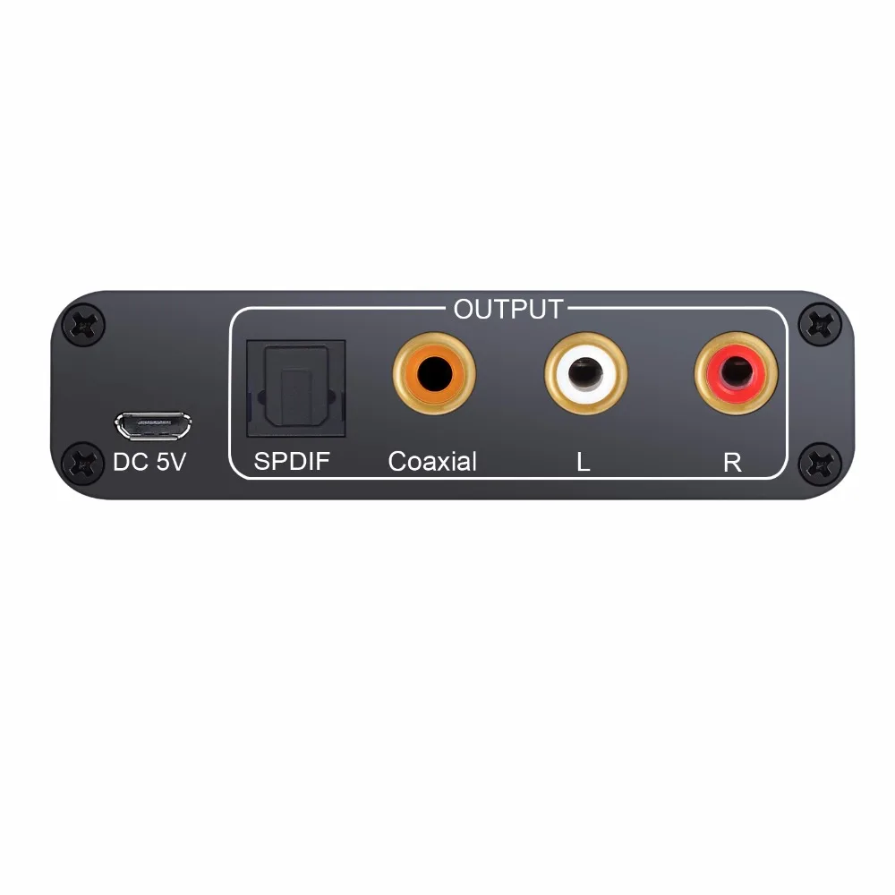Dac spdif coaxial rca 5.1mm jack saída