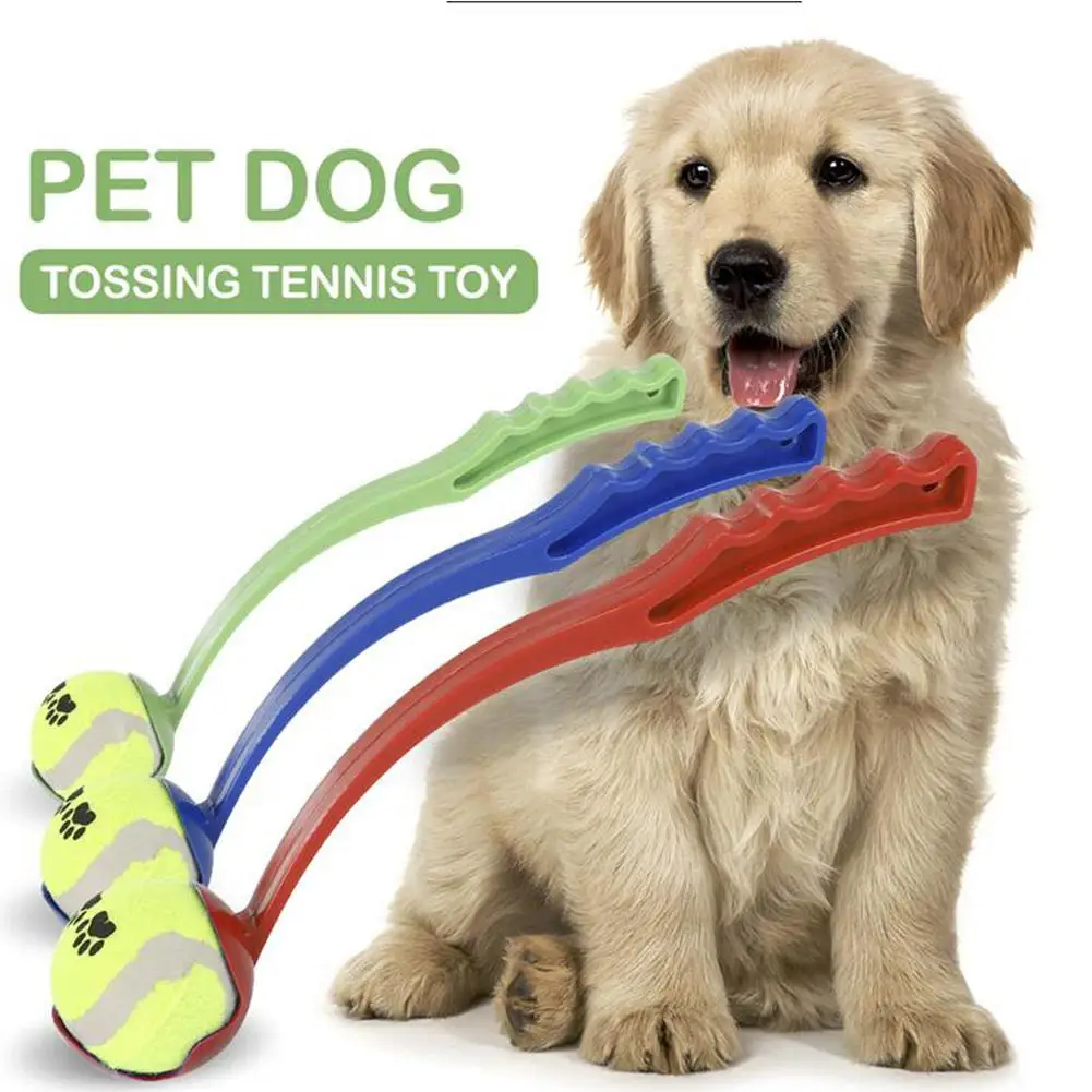 

TPFOCUS Puppy Toys Dog Playing Toy Throwing Club Ball PP Pet Toy Puppy Throwing Toy Ball Launcher Interactive Toy Dog Toy