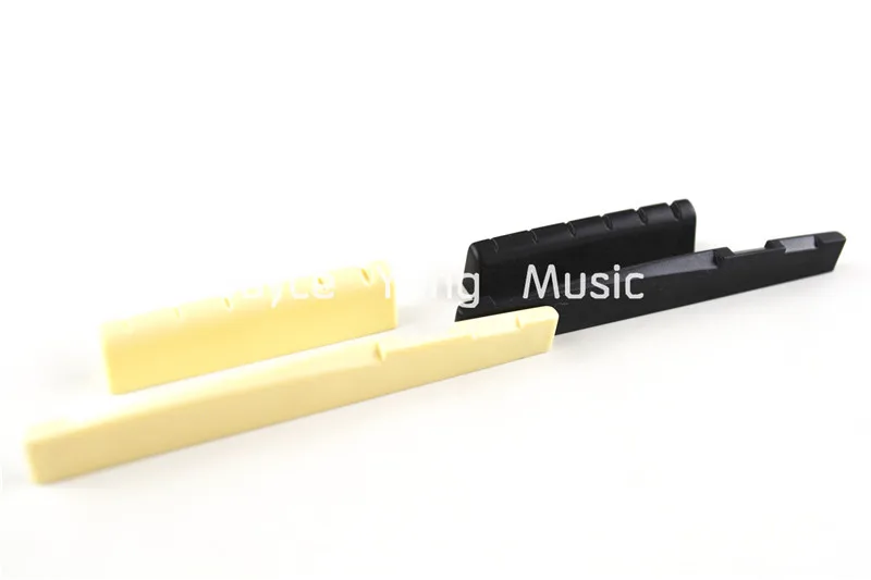 2 Sets of 4pcs Acoustic Guitar Nuts&Saddles Ivory&Black Free Shipping