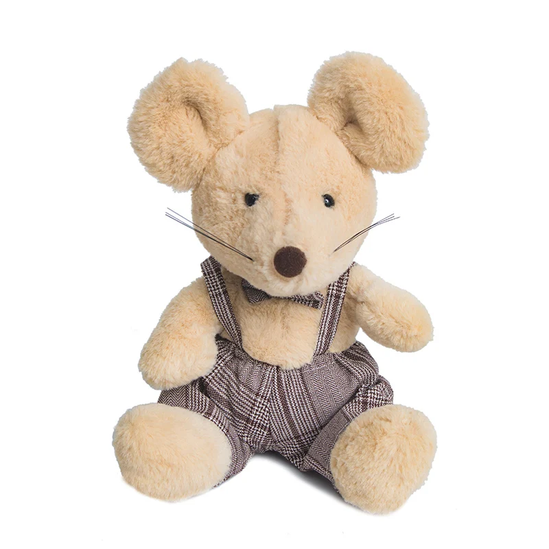 plush mouse toy stuffed rat  soft toy with cloth for your baby gift