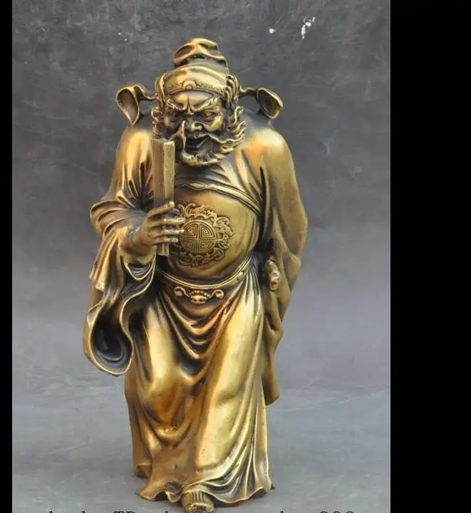 

671115569+++1Chinese Brass FengShui Exorcist Evil ZhongKui ChungKuel God Catch Ghost Statue
