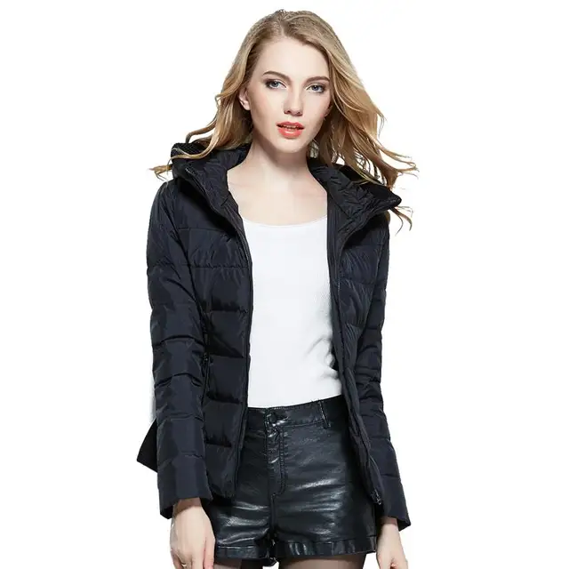 The 2017 winter warm ultra light jackets women hooded jacket + size M 3