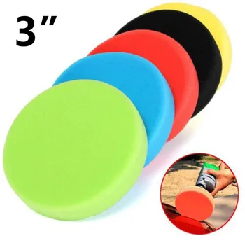 

3 inch Sponge Polishing Pads Replacement Set Kit Flat Home Glass Waxing