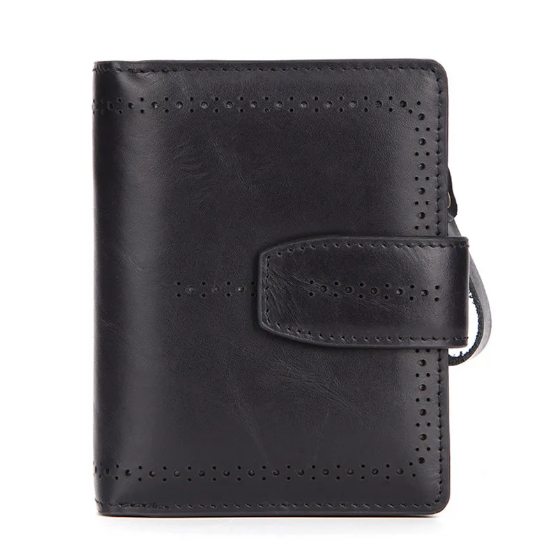 Top Quality Vintage Genuine Leather Short Women Wallet Fashion Girls Change Purse Money Coin Pocket Card Holders Purse for Women Top Quality Vintage Genuine Leather Short Women Wallet Fashion Girls Change Purse Money Coin Pocket Card Holders Purse for Women