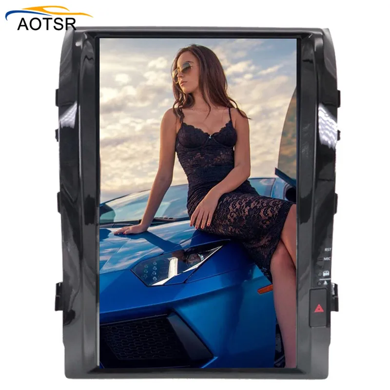 Excellent Tesla style 16"Android 7.1 HUGE Screen No Car DVD Player Stereo GPS Navigation Headunit For TOYOTA LAND CRUISER LC200 2008-2015 4
