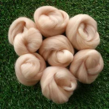 Felting Wool Roving Projects Flesh-Skin Pink for 3D DIY 45g Tones