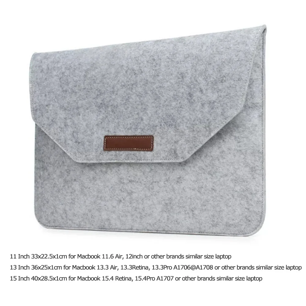 Universal 11 13 15 inch Laptop Felt Sleeve Case Bag for Macbook Dell HP Acer ASUS Lenovo Toshiba Chromebook Ultrabook Notebook Universal 11 13 15 inch Laptop Felt Sleeve Case Bag for Macbook Dell HP Acer ASUS Lenovo Toshiba Chromebook Ultrabook Notebook