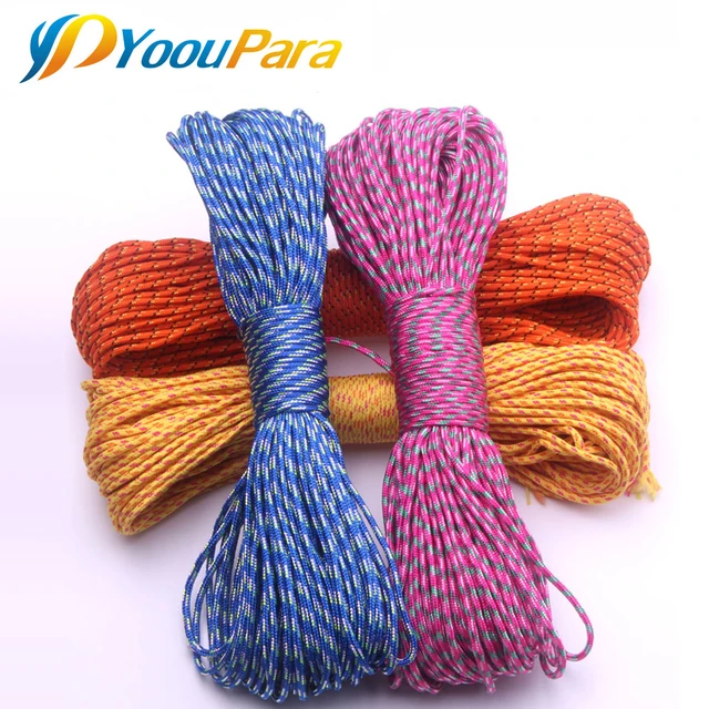 Paracord 2mm 100 FT one stand Cores Paracord Rope Cuerda Escalada Paracorde  Bracelets Paracord Cord For