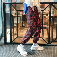 Fashion Casual Men's Trousers Summer And Autumn New S-3XL Printing Loose Sweatpants Three Colors Personality Popularity Youth