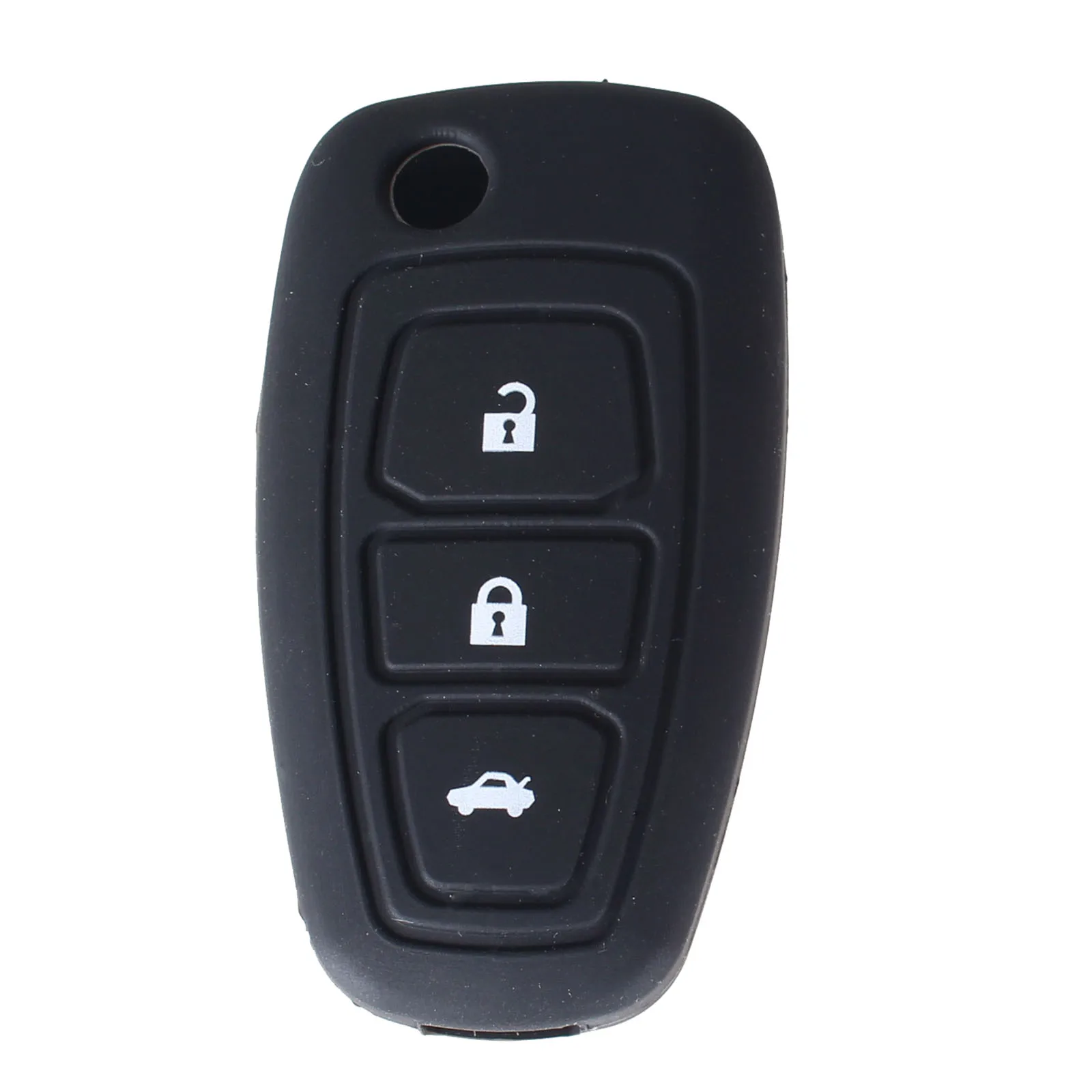 Силиконовый чехол KEYYOU с 3 кнопками для Ford Fiesta Focus Ranger Mondeo Kuga Escape Ecosport автомобильный