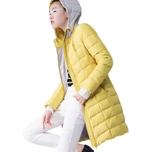 Europe 2017 New Fashion Slim Winter Women Jacket Casual coat Elegant Hooded Thick warm Jacket Big