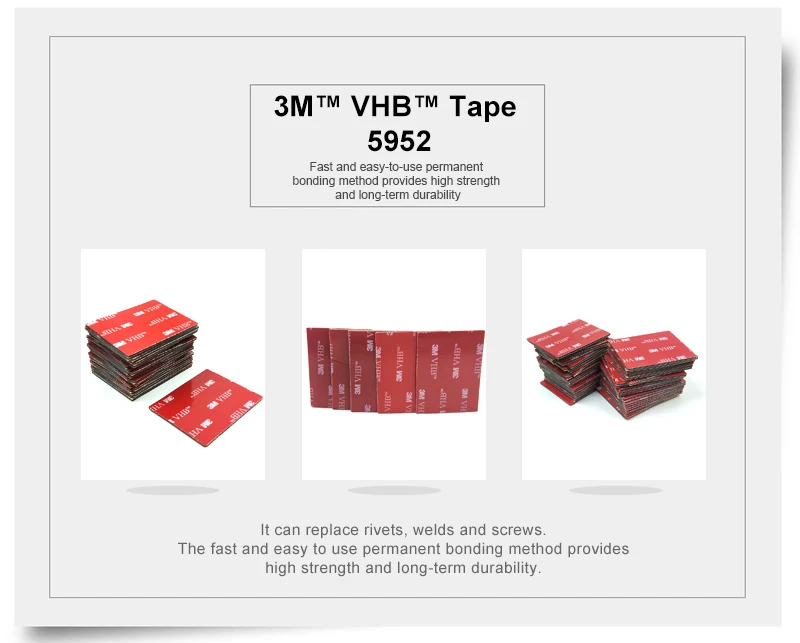 10Pcs/Lot 3M VHB Tape acrylic,Foam Adhesive 3M Acrylic Foam Tape ...
